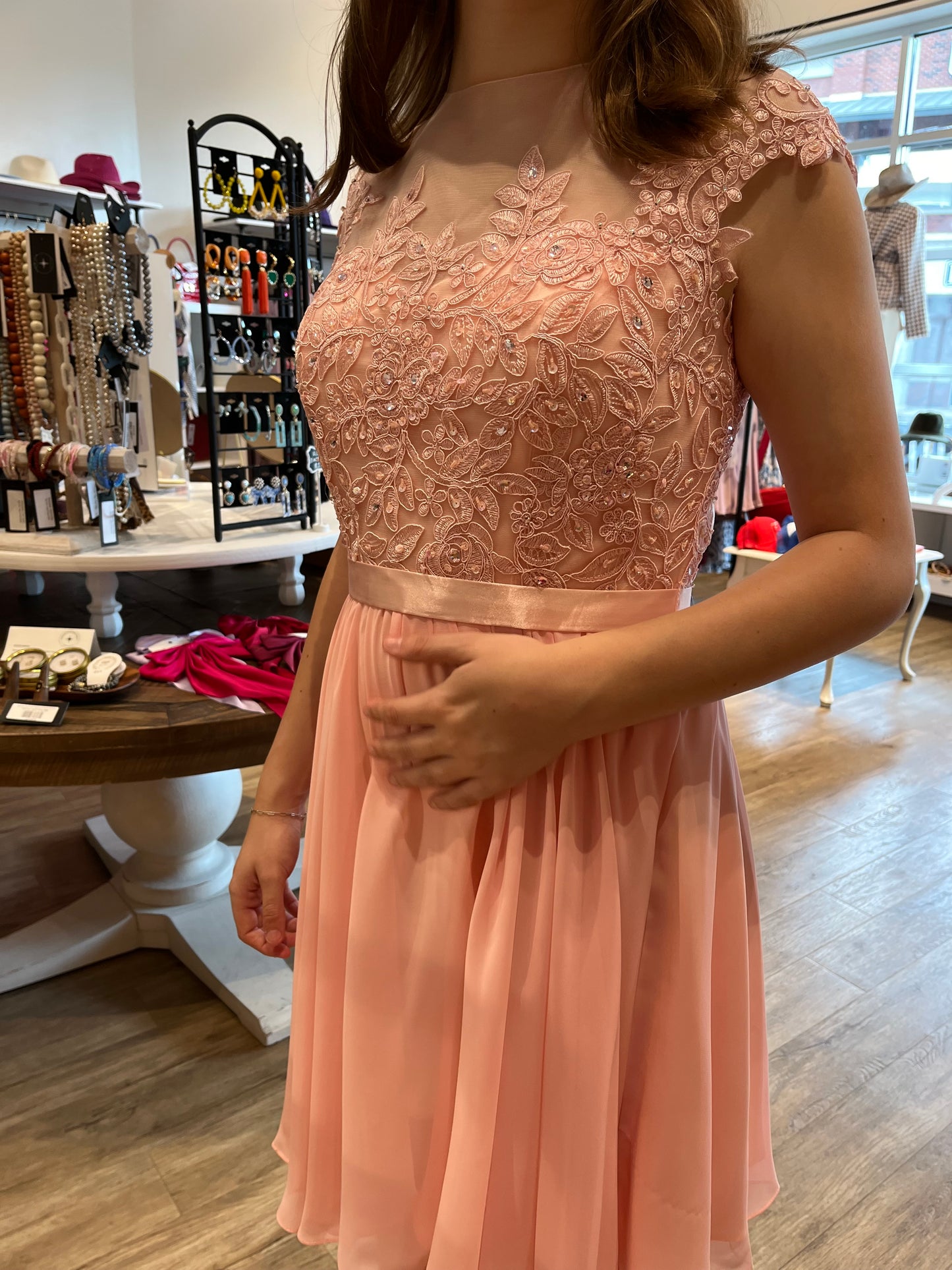 Avery Formal Dress- Pink