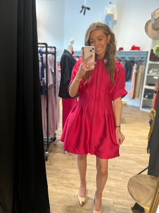 Ashlyn Fuchsia Dress