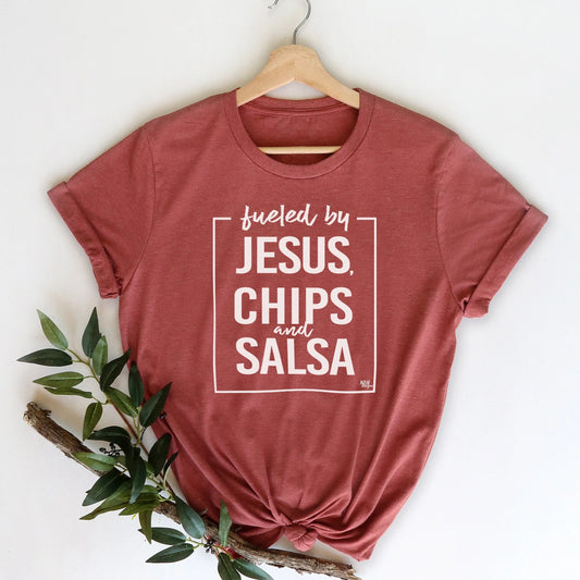 Inspirational Tee- Jesus, Chips, & Salsa