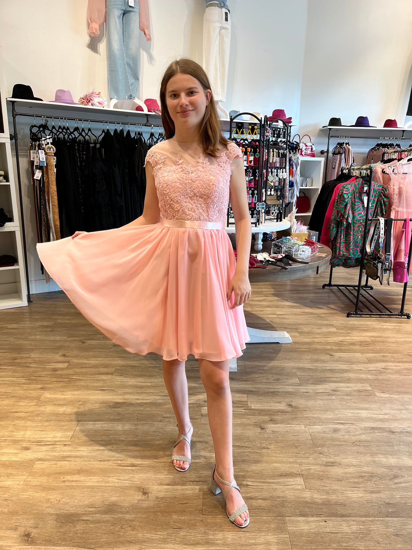 Avery Formal Dress- Pink