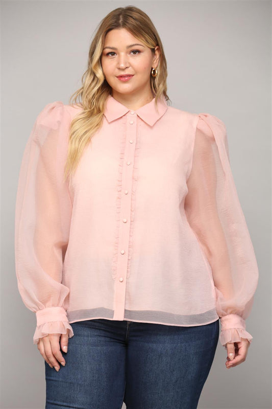 Tara Top-Blush Long Sleeve