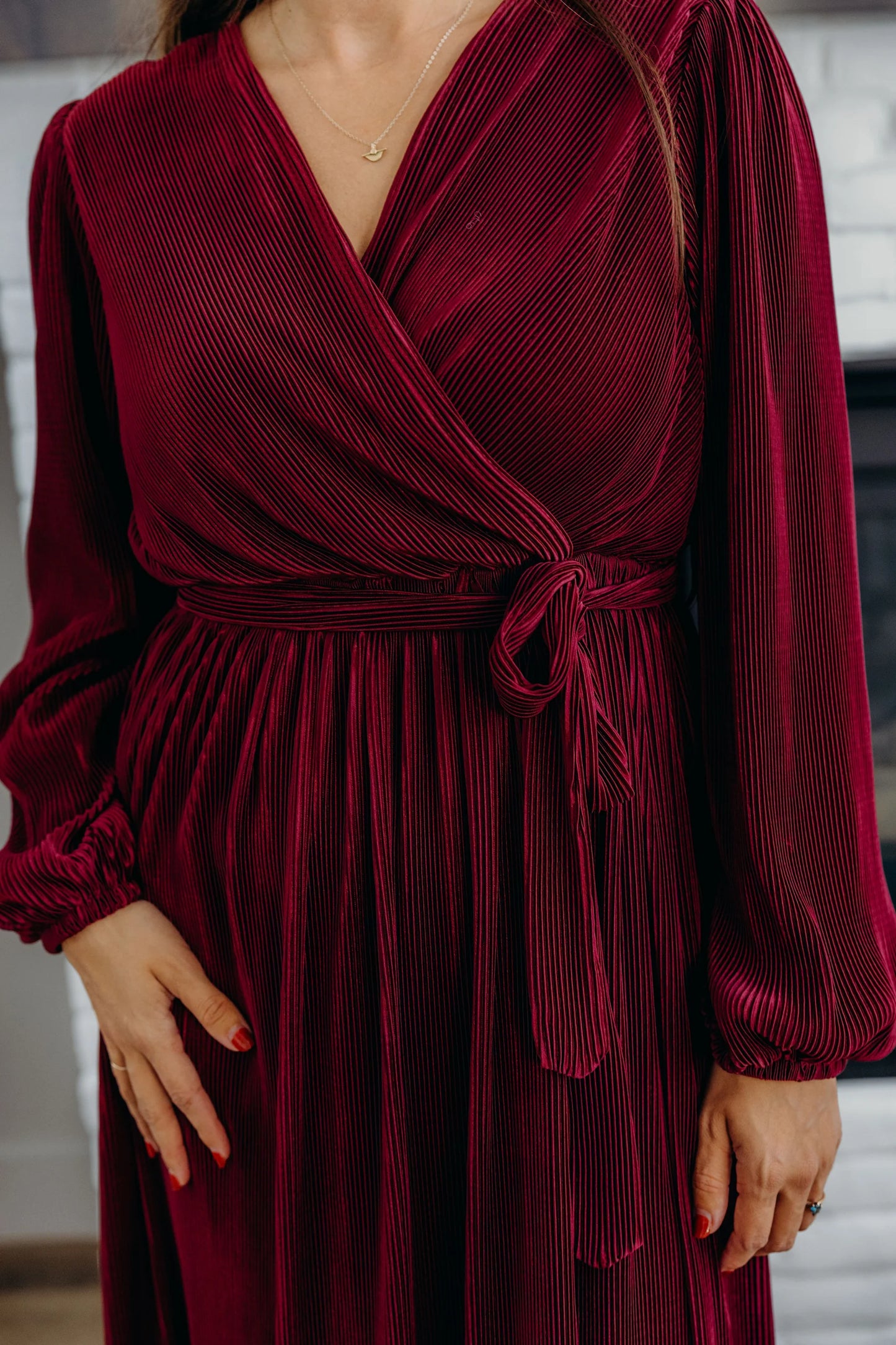 The Marilyn Dress - Burgundy