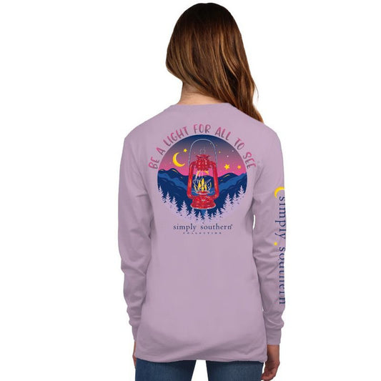 SS-Lantern Long Sleeve Tee Lilac