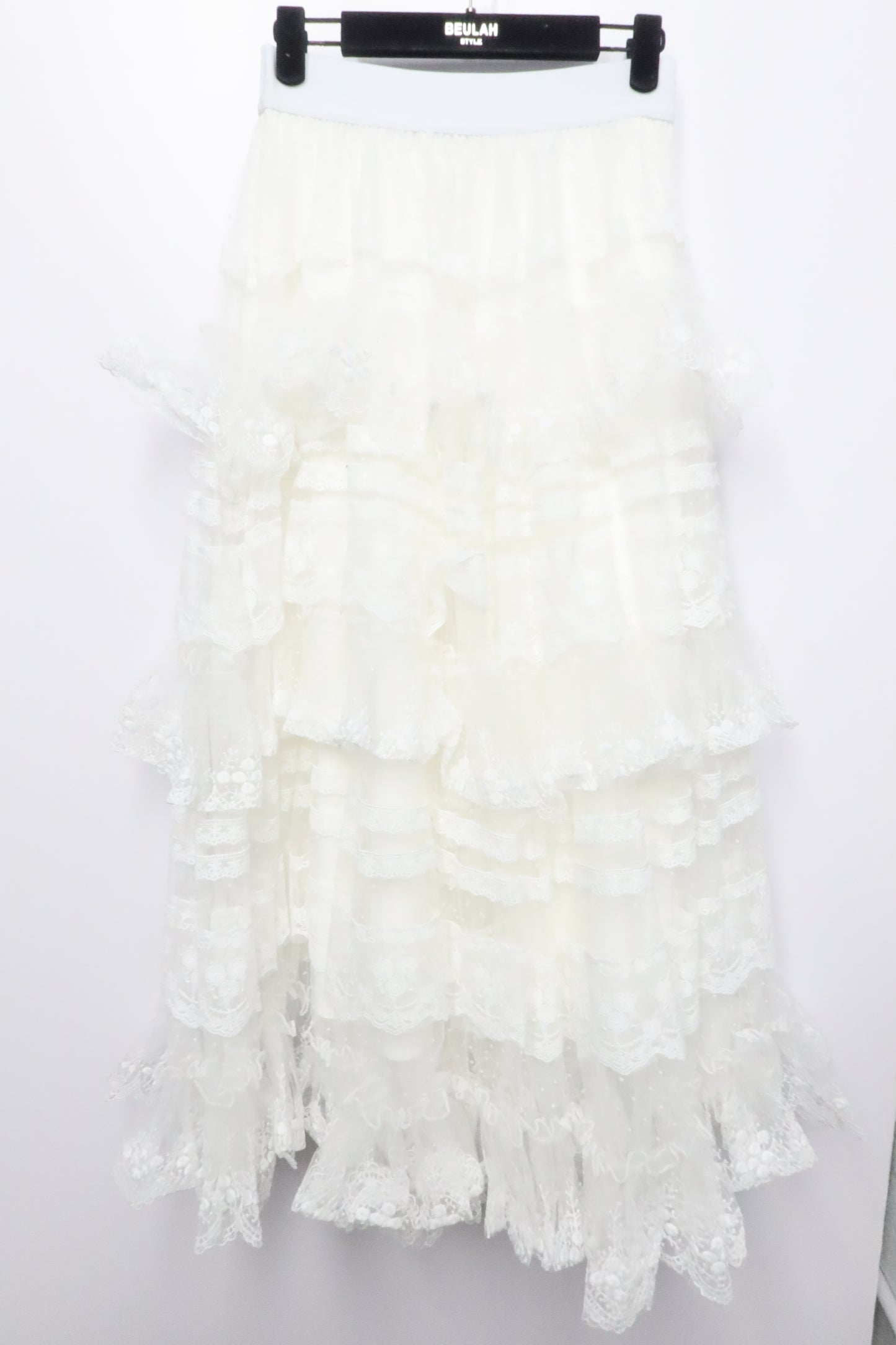 White Lace Classic Skirt