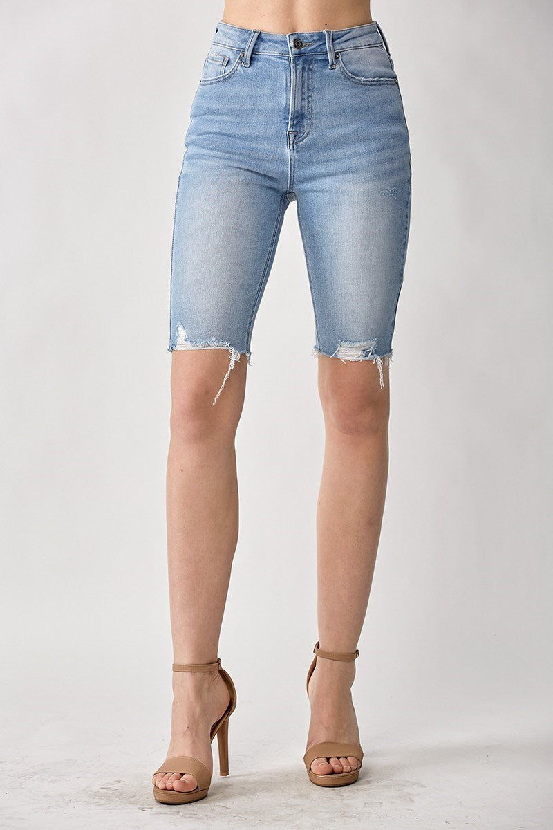 High rise Bermuda shorts