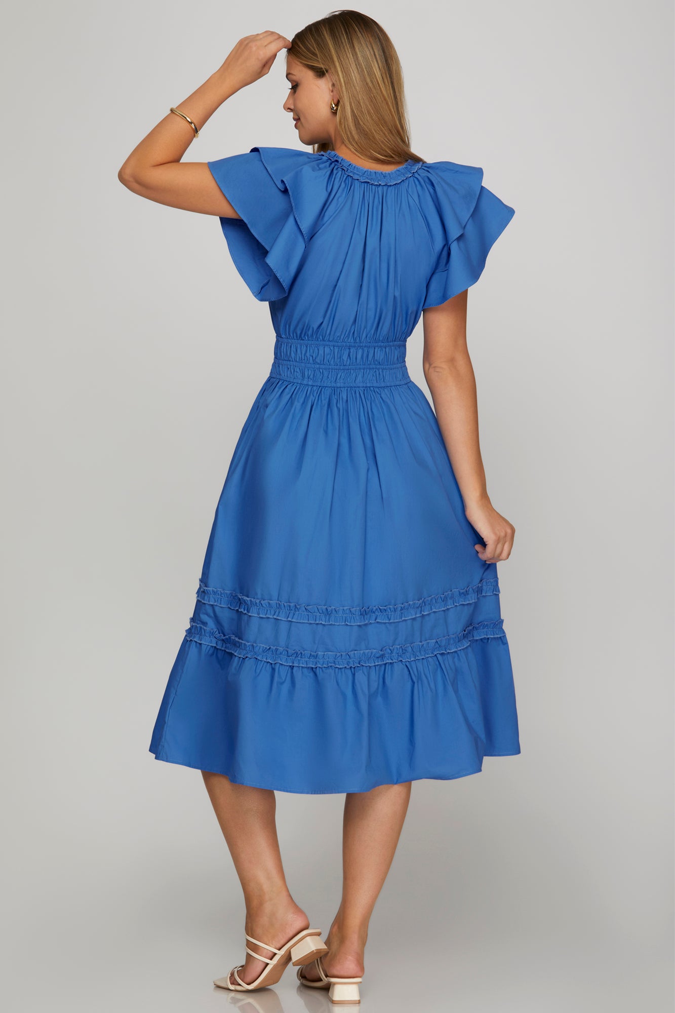 Lola Midi Dress- Cobalt Blue