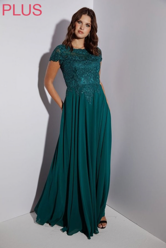 Adaline Formal Dress- Emerald